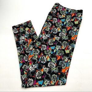 LuLaRoe Frankenstein Bride of Frankenstein Halloween Printed Leggings TC2